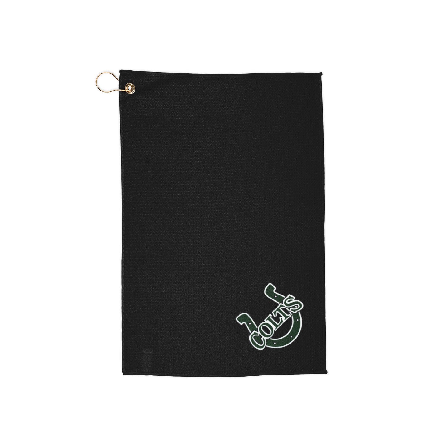 Cloverleaf Golf Towel Black