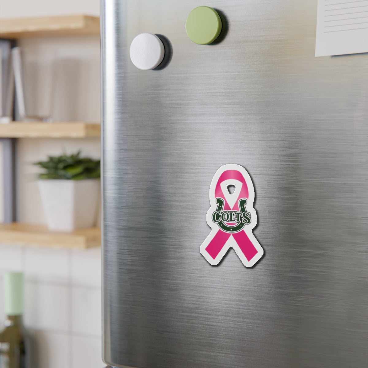 Pink Colts Die-Cut Magnet