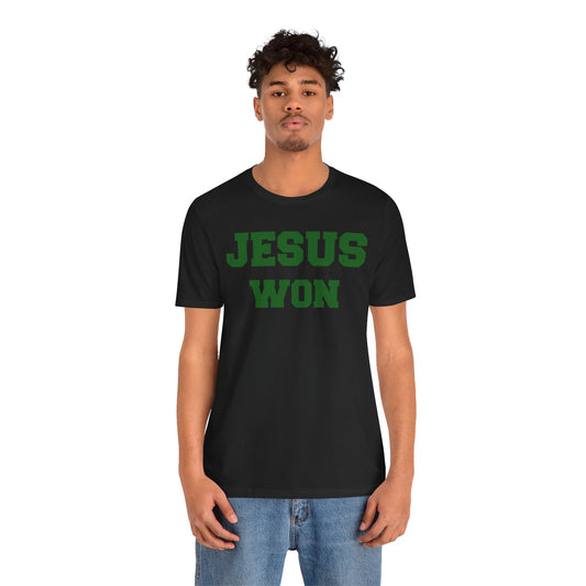 Cloverleaf Colts Jesus Won Unisex Jersey Short Sleeve Tee