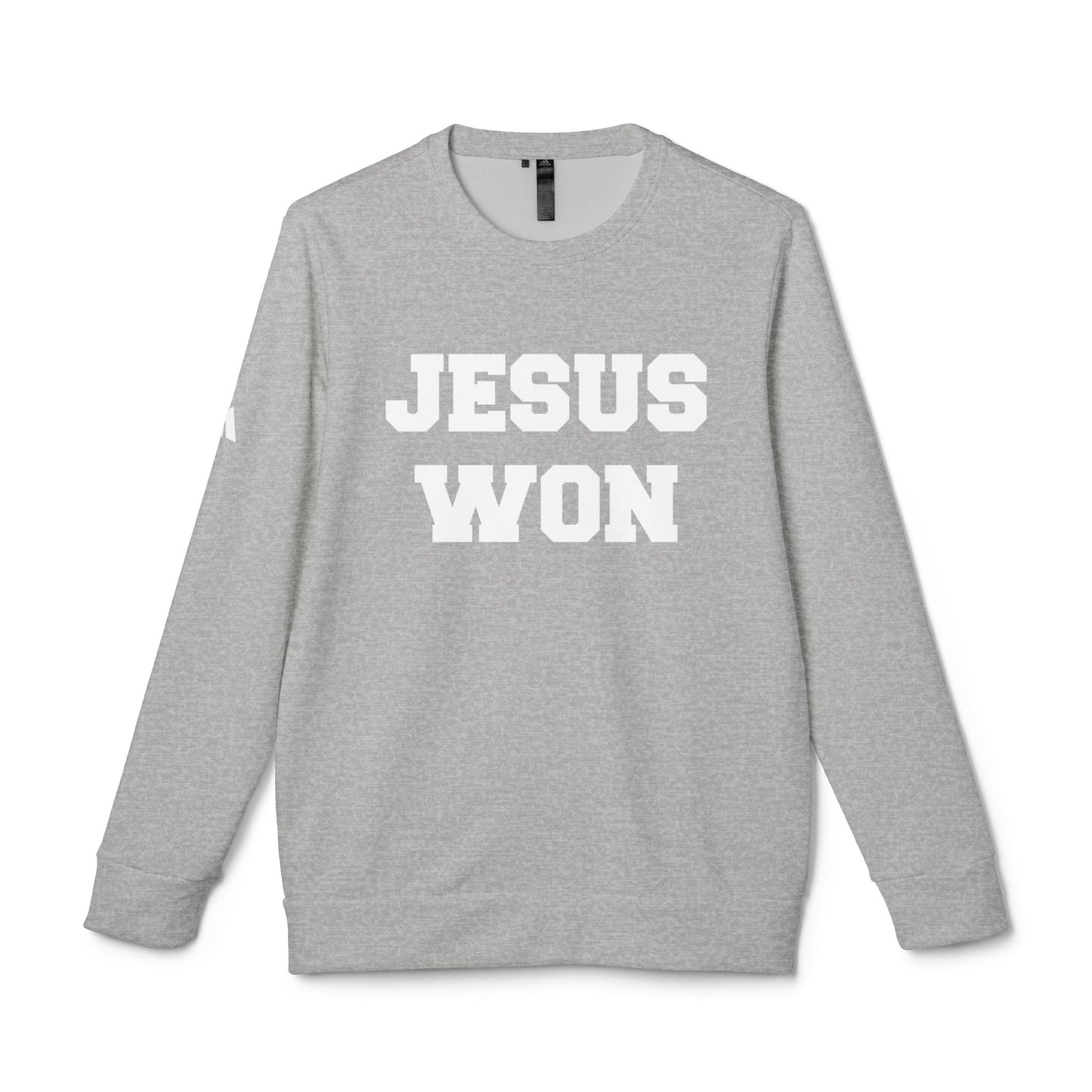 Jesus Won Adidas Unisex Fleece Crewneck Sweatshirt