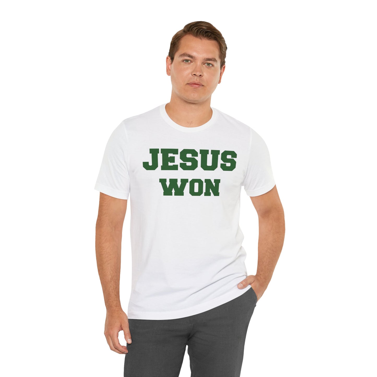 Cloverleaf Colts Jesus Won Unisex Jersey Short Sleeve Tee