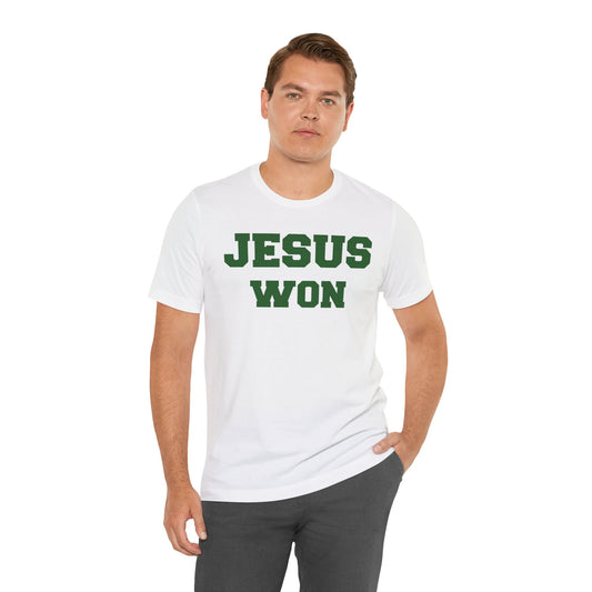 Cloverleaf Colts Jesus Won Unisex Jersey Short Sleeve Tee