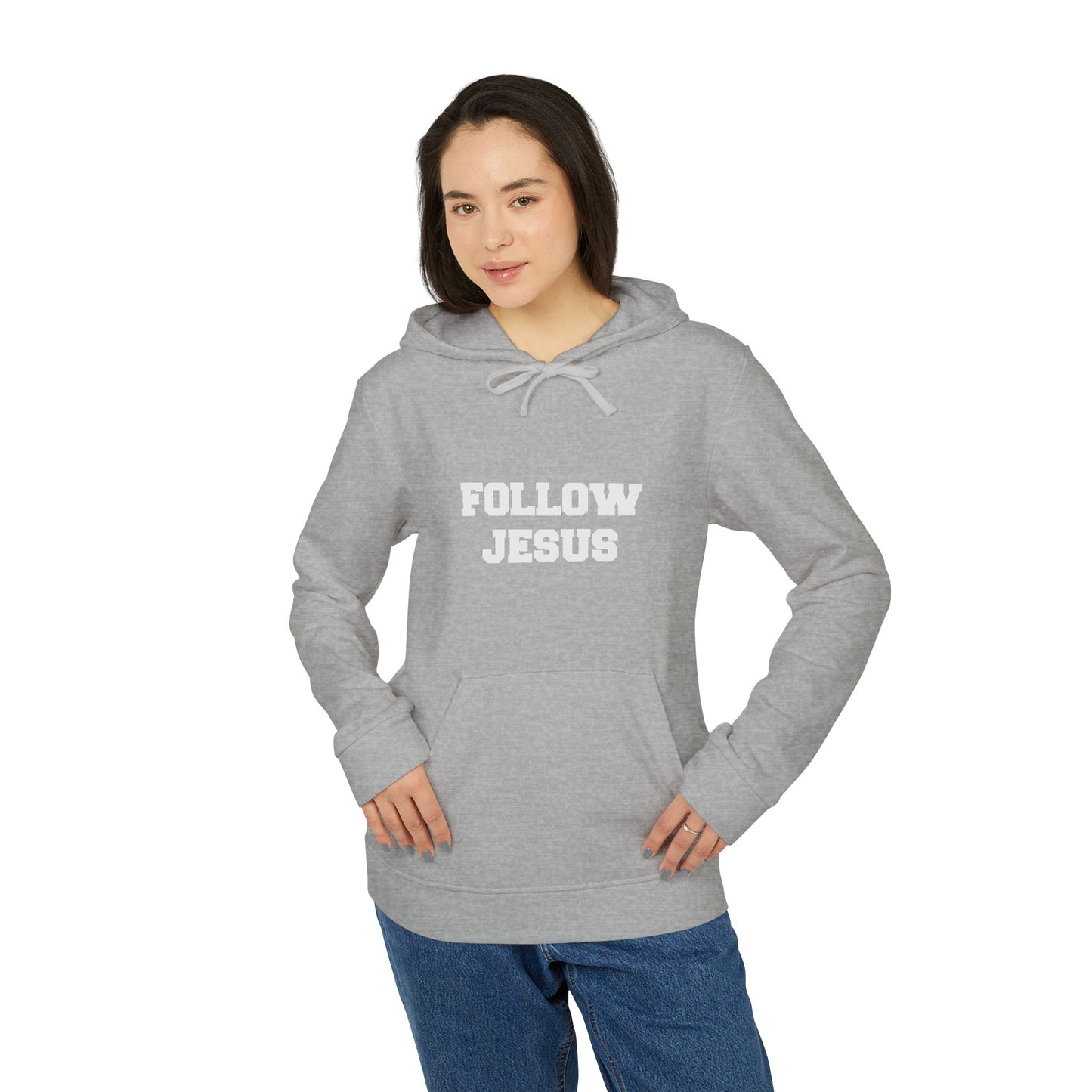 Follow Jesus Adidas Unisex Fleece Hoodie