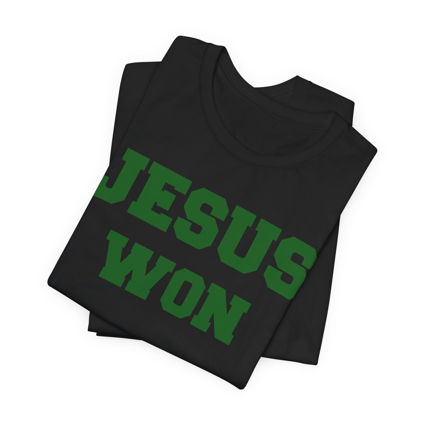 Cloverleaf Colts Jesus Won Unisex Jersey Short Sleeve Tee