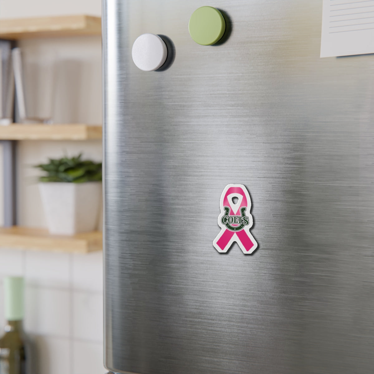Pink Colts Die-Cut Magnet