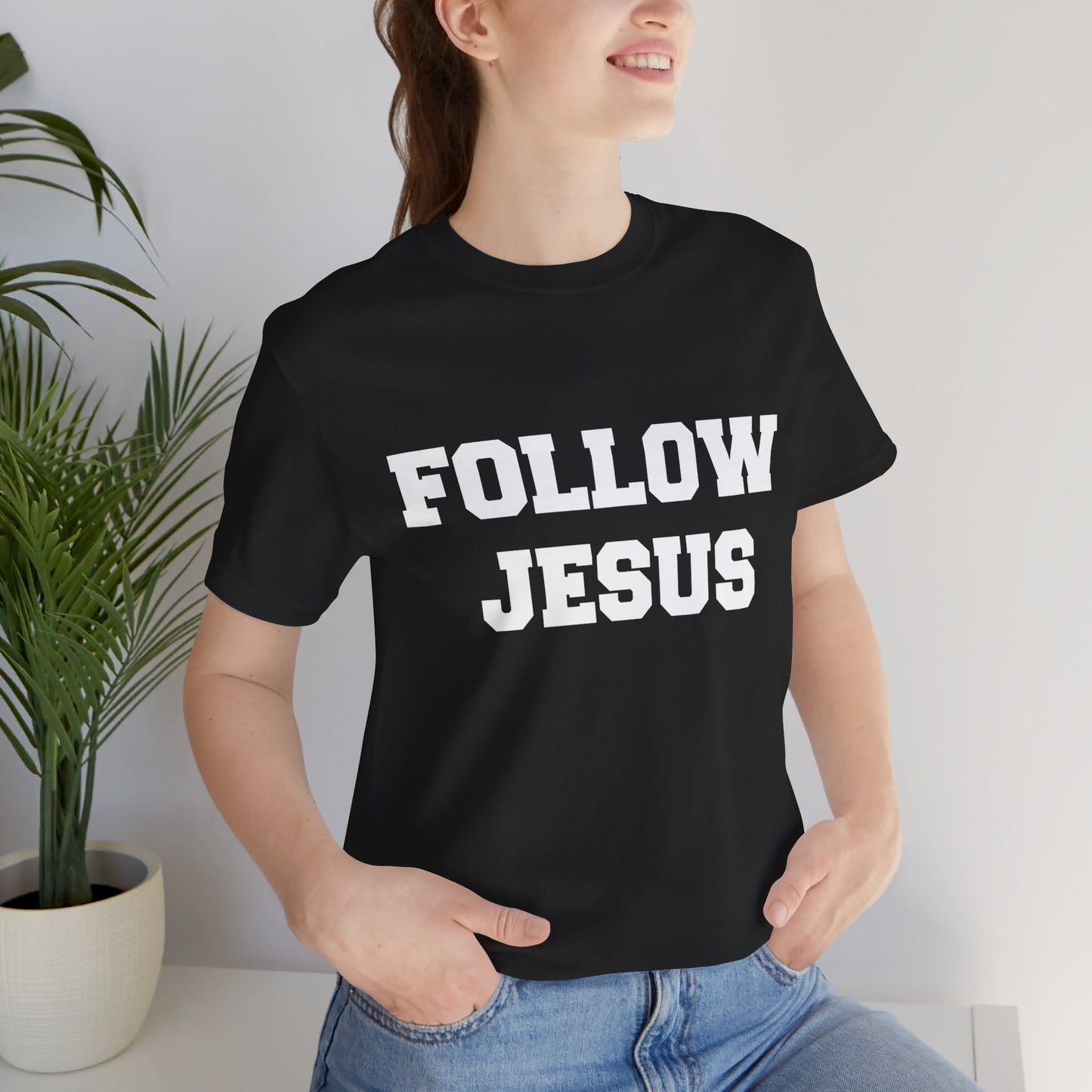 Medina Bees Follow Jesus Unisex Jersey Short Sleeve Tee