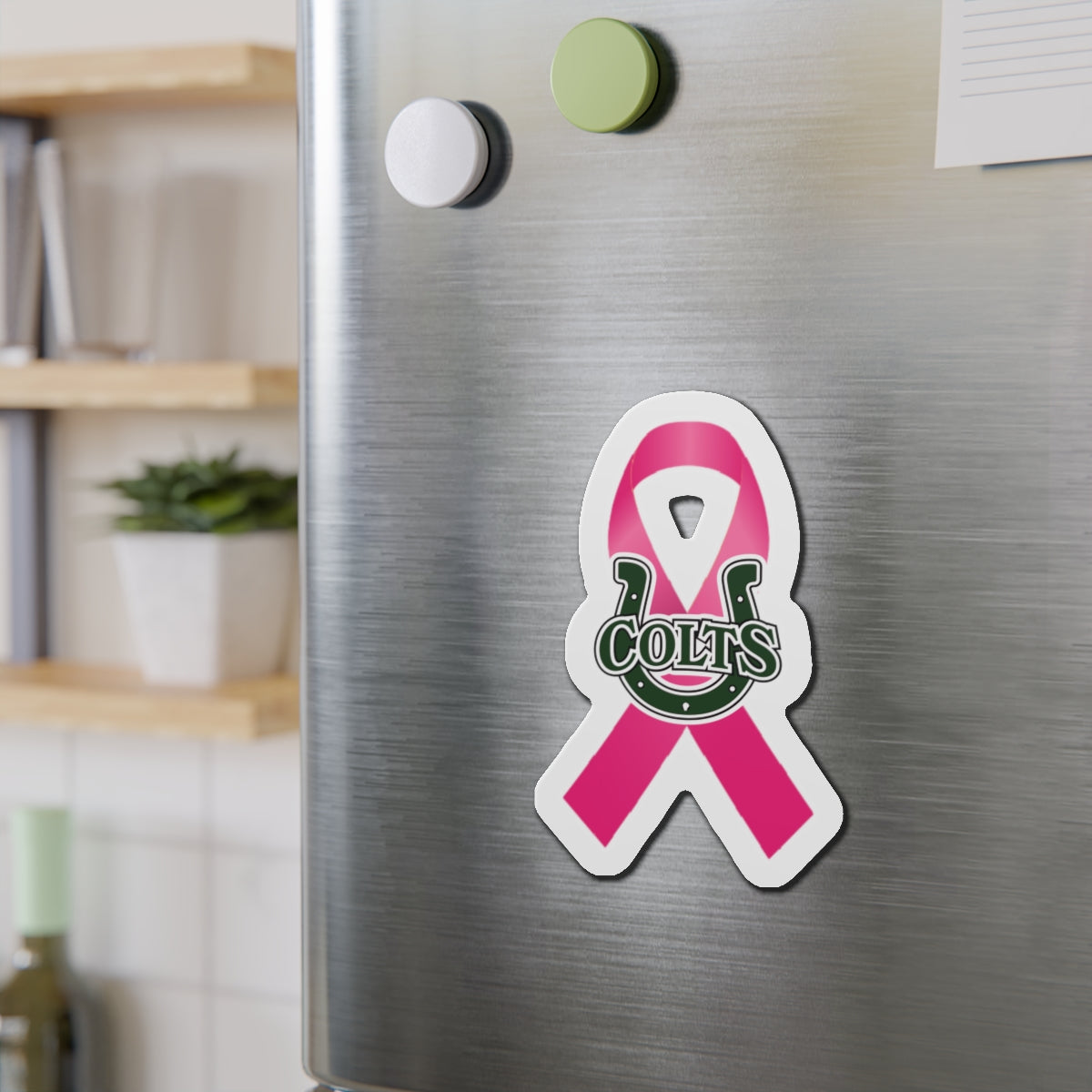 Pink Colts Die-Cut Magnet