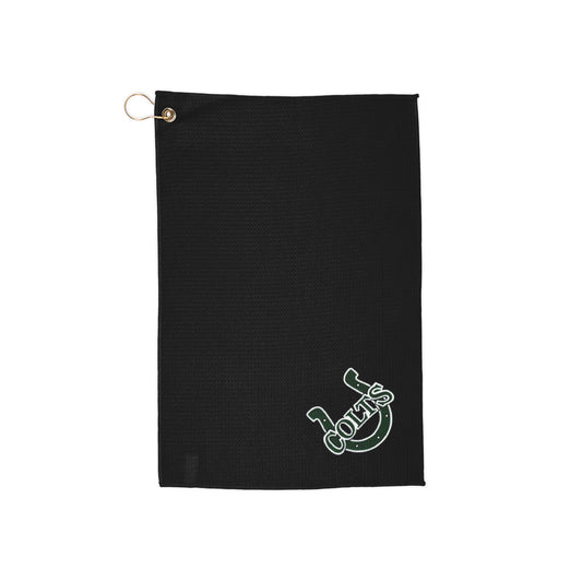 Cloverleaf Golf Towel Black
