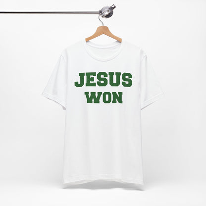 Cloverleaf Colts Jesus Won Unisex Jersey Short Sleeve Tee