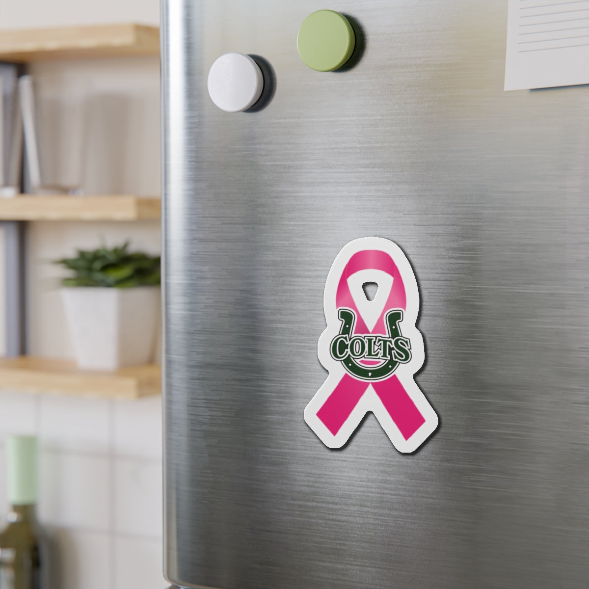 Pink Colts Die-Cut Magnet