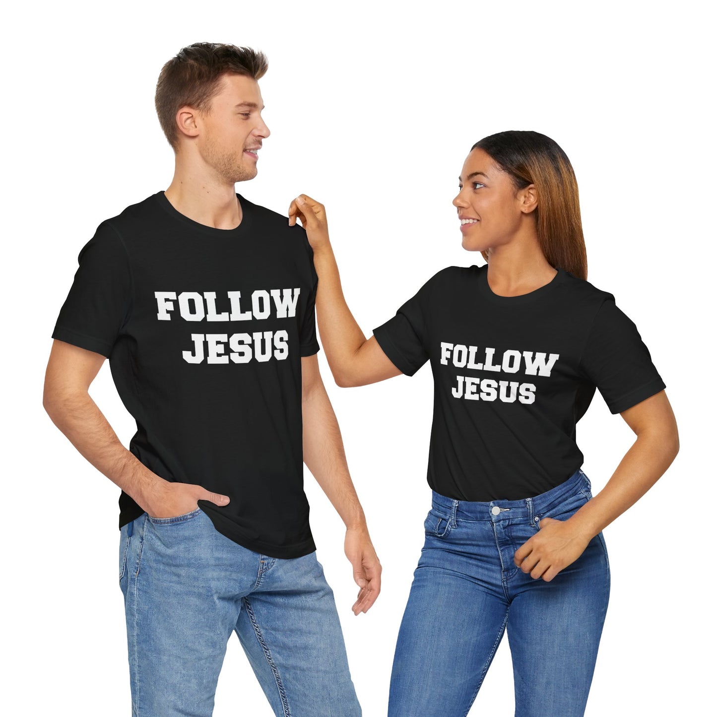 Medina Bees Follow Jesus Unisex Jersey Short Sleeve Tee
